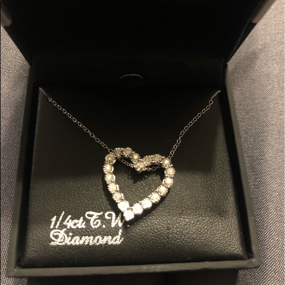 Diamond heart necklace